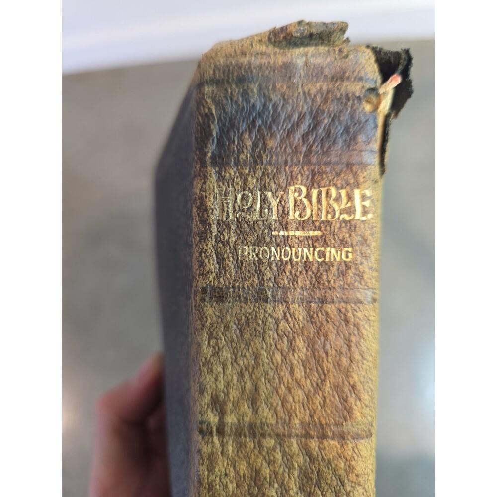 Antique Self-Pronouncing Holy Bible John C. Winston Company International Series